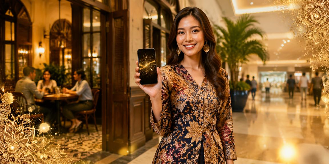 Aplikasi kasino langsung 5060 diakses dari telefon pintar bergaya batik Ipoh