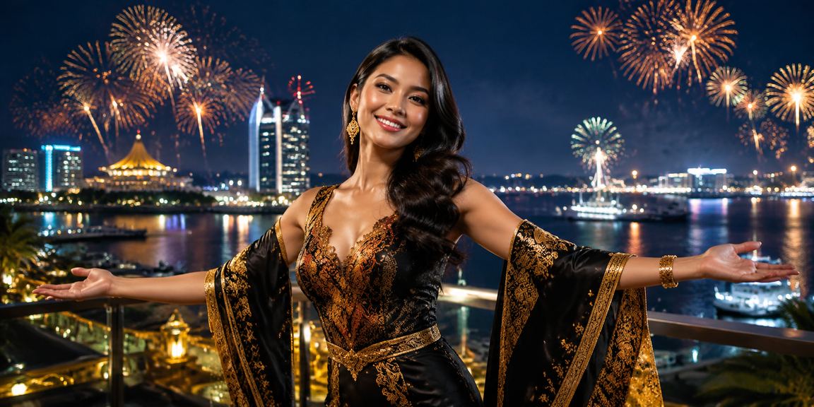 Ilustrasi keselamatan data pengguna platform pertaruhan bergaya batik Malaysia